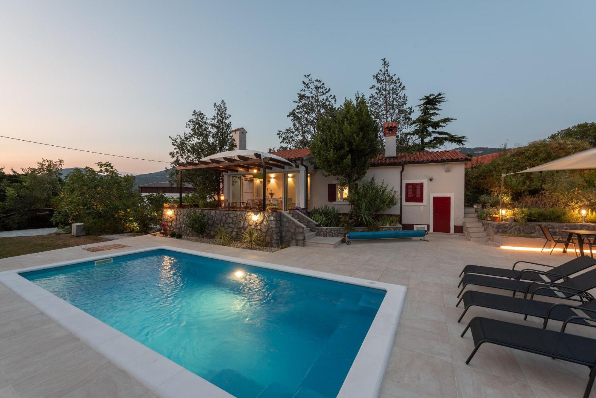Garden Villa Hreljin Exterior foto