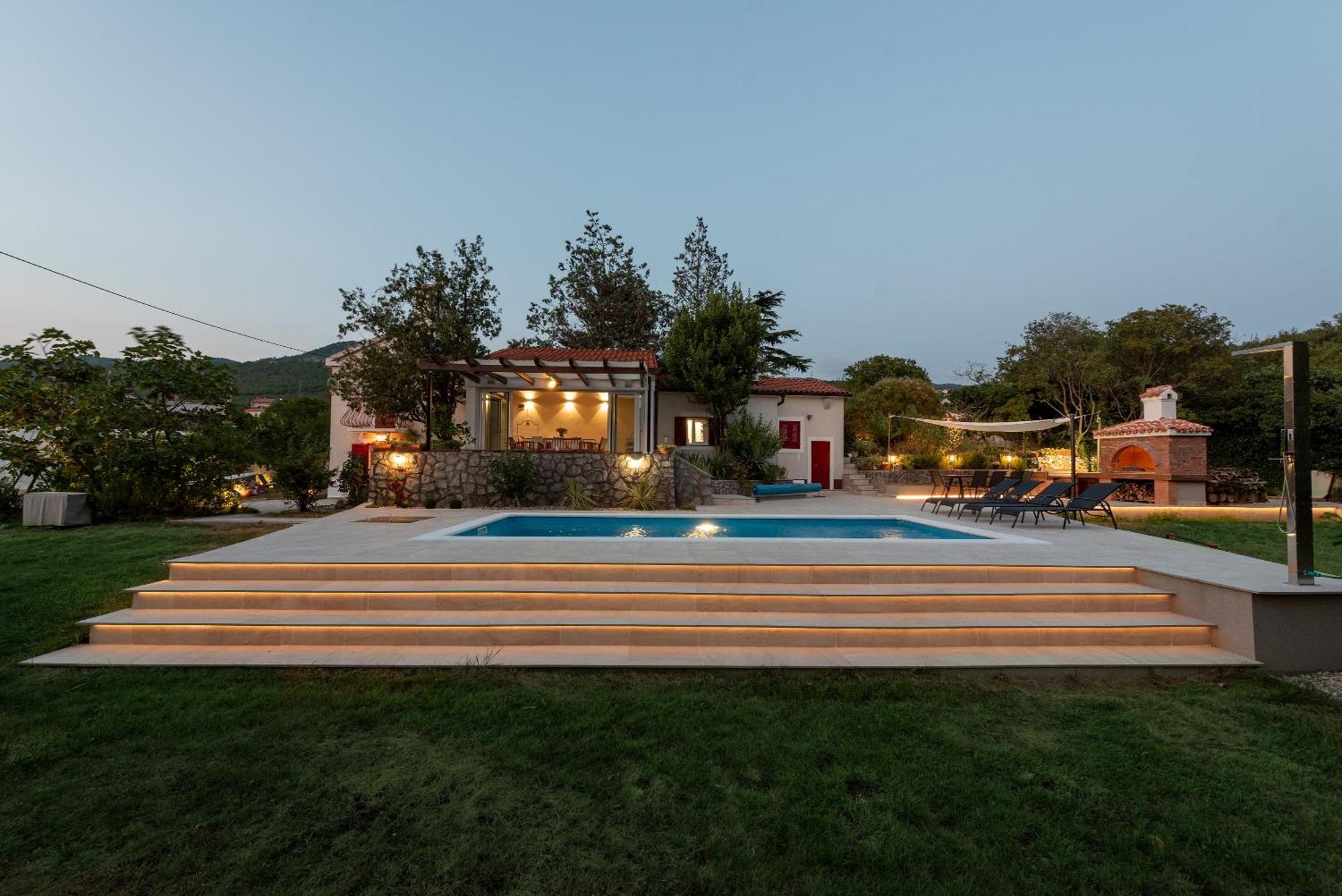 Garden Villa Hreljin Exterior foto