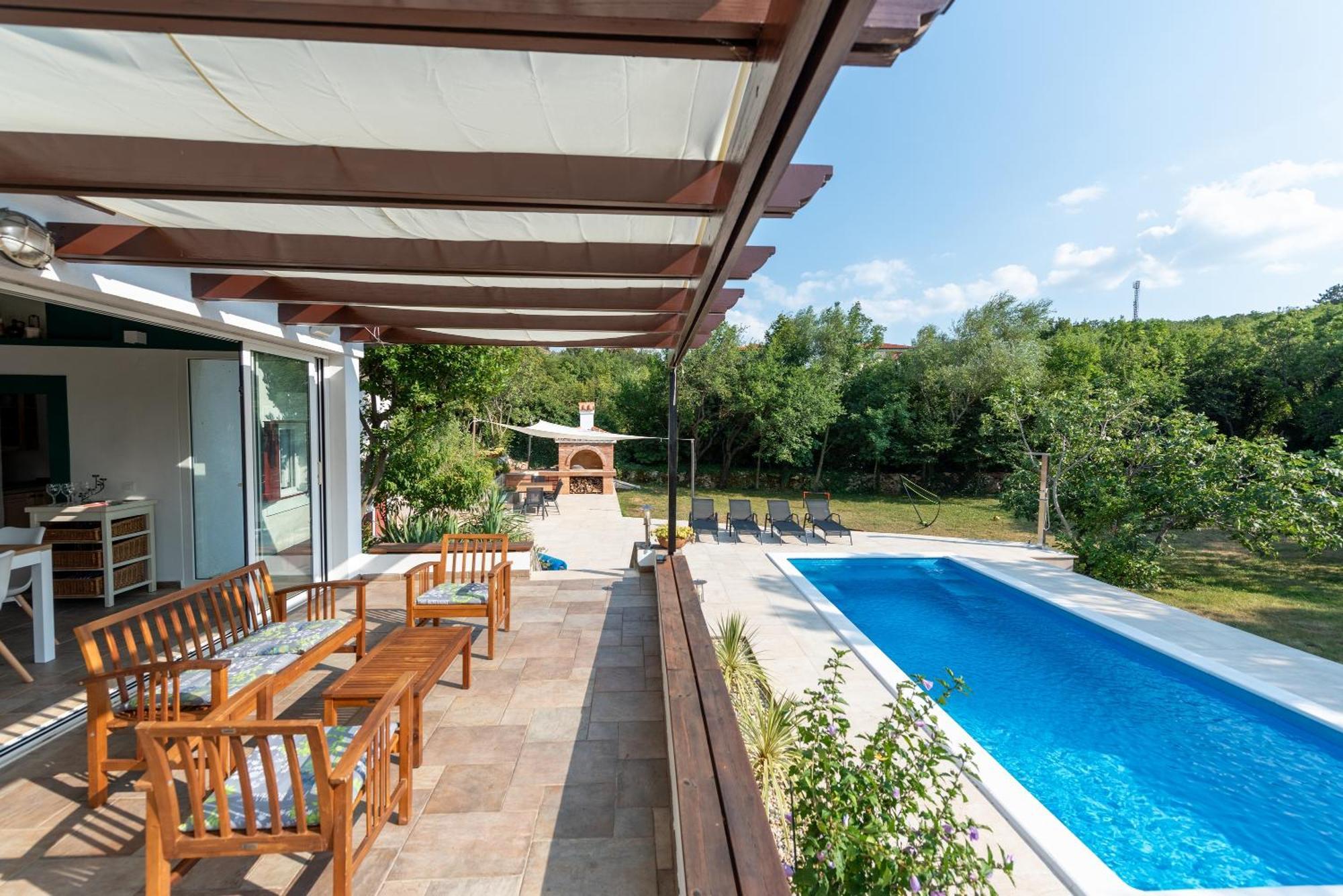 Garden Villa Hreljin Exterior foto