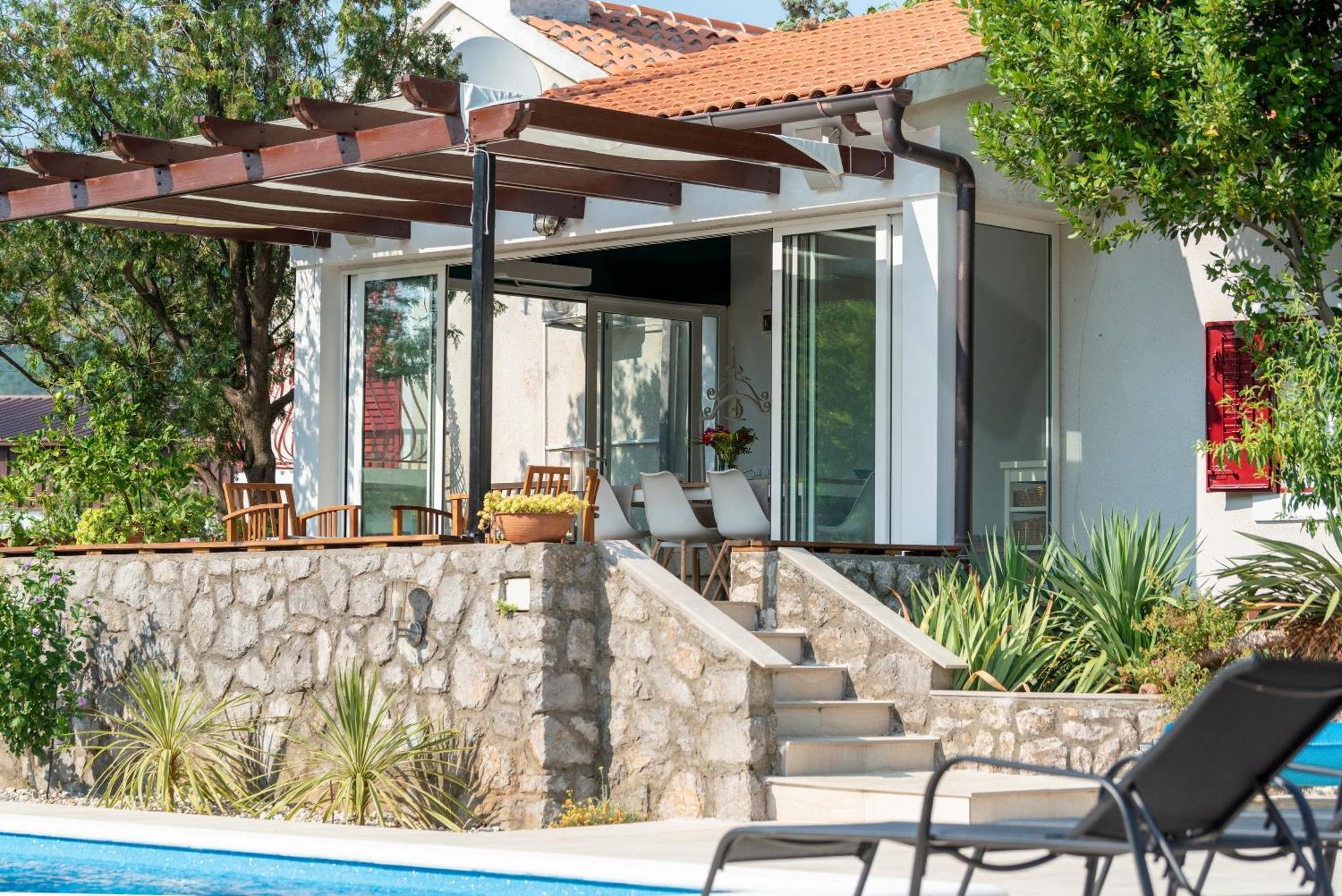 Garden Villa Hreljin Exterior foto